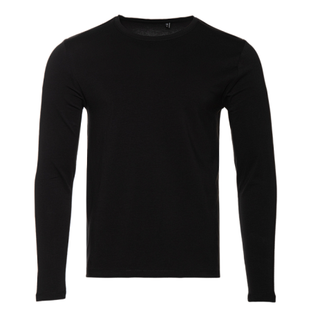 Футболка унисекс с длинным рукавом STAN хлопок/эластан 180, 35, Чёрный,  (20)  (42/XXS)
