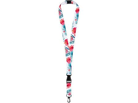 Ланъярд под сублимацию с карабином, межуровневым замком и замком обрыва, 2 см