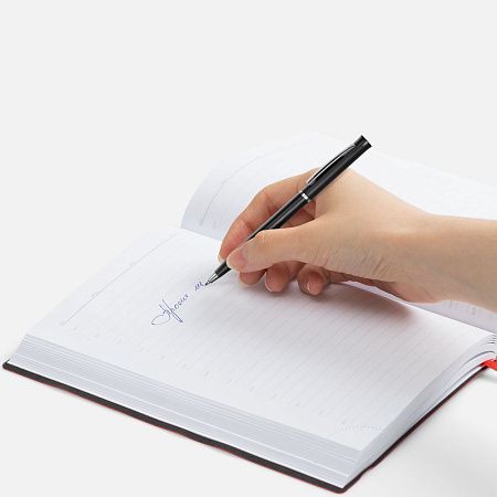 Ручка шариковая Euro Chrome, черная