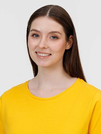 Футболка женская E190 серый меланж, размер L