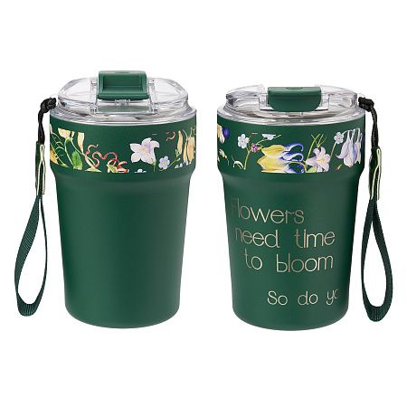 Термокружка вакуумная Монако (Monaco), темно-зеленая