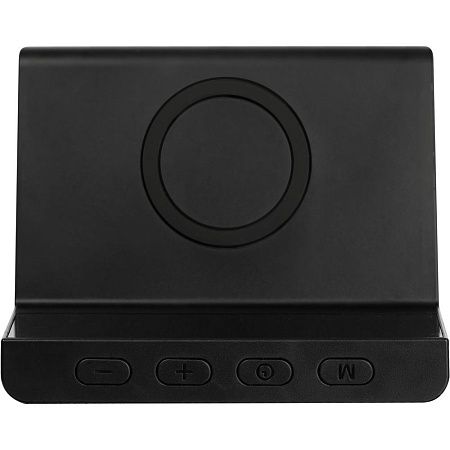 Станция беспроводной зарядки с часами Electron, ver.2, черная