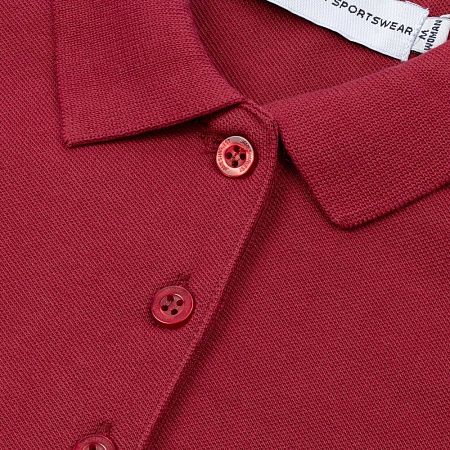Рубашка поло женская Neptune, вишнево-красная, размер S