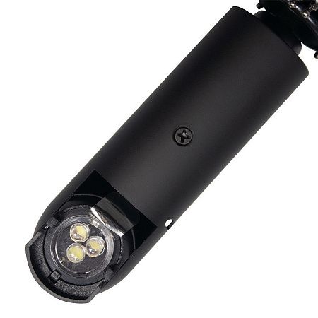 Зонт складной автоматический Forest Walker с фонариком, чёрный