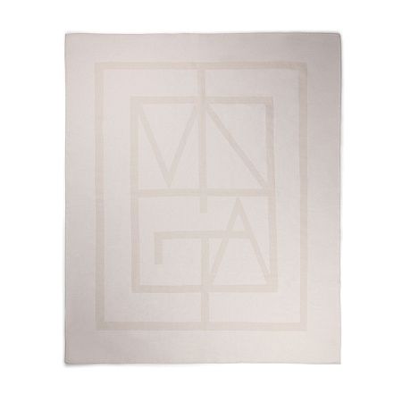 Плед VINGA Monogram из переработанного полиэстера GRS, 170x130 см