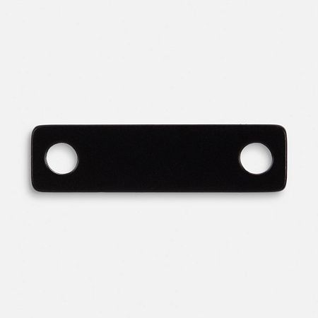 Шильдик металлический Alfa Liten, черный