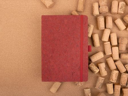 Блокнот Cork County, красный