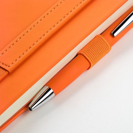 Ежедневник Альфа (Alpha) недатированный, оранжевый/оранжевый