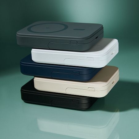 Внешний аккумулятор Юнион PD (Union PD) 10000mAh с функцией беспроводной зарядки 15W, серый