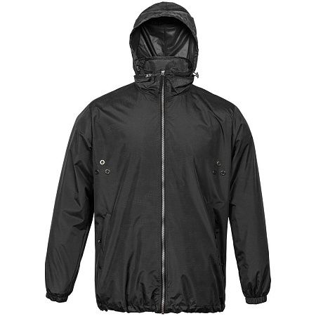 Ветровка светоотражающая Lattvind, черная, размер XXS