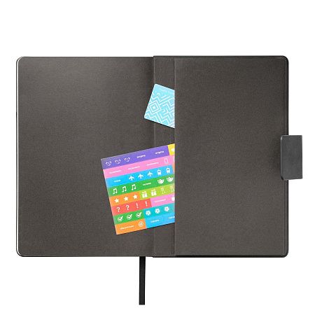 Ежедневник Риц (Ritz) недатированный, черный, твердая обложка