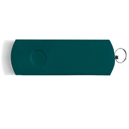 Флешка ELEGANCE COLOR Белая с зеленым 4026.07.02.64ГБ