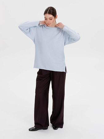 Лонгслив унисекс Siluetti Fuori, светло-голубой, размер S/M