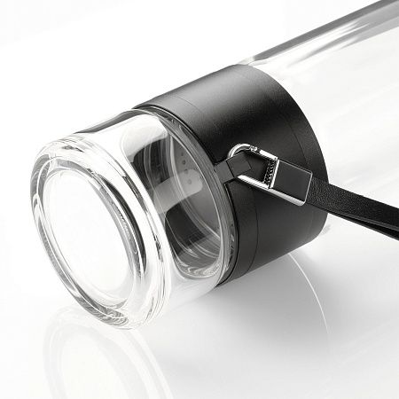 Бутылка стеклянная с двойными стенками Terso, черная