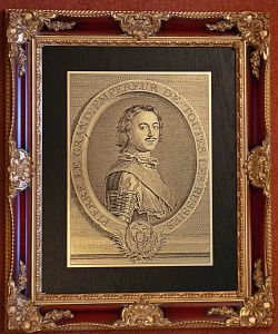 Гравюра "Петр I" (4) в вип раме