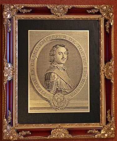 Гравюра "Петр I" (4) в вип раме