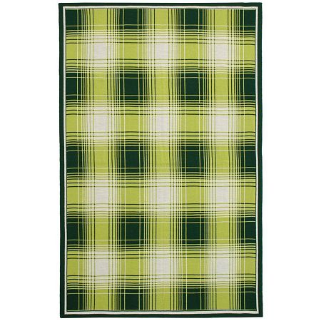 Плед Duotone, зеленый с белым