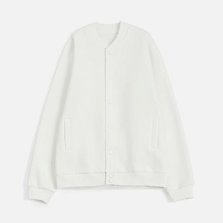 Бомбер унисекс AtmosWear, молочно-белый, размер S