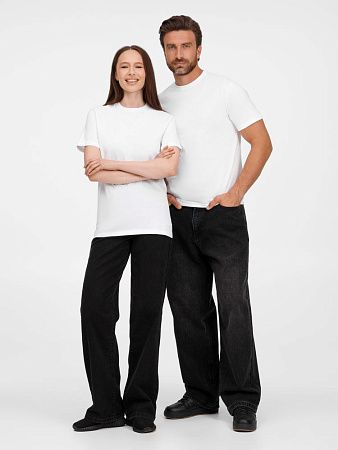 Футболка унисекс T-Bolka 180, белая, размер L