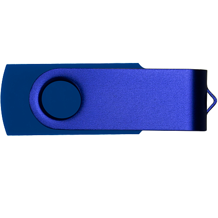Флеш накопитель USB 2.0 Twister 16GB, пластик Софт Тач/металл, синий/синий