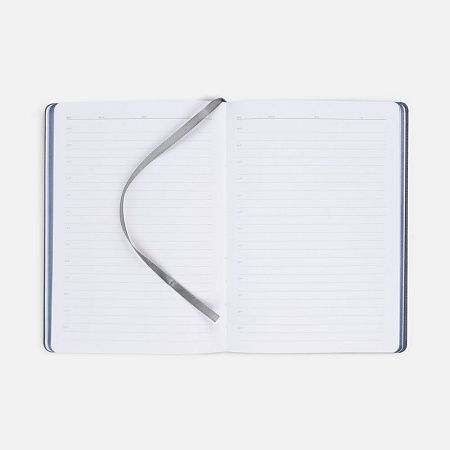 Ежедневник Frame, недатированный,синий с серым