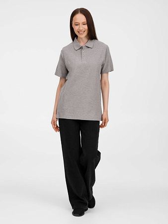 Рубашка поло унисекс Tervise, серый меланж, размер S