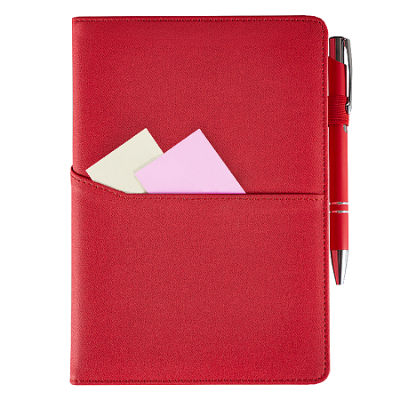 Ежедневник Smart Asti Jeans А5, красный, недатированный, в твердой обложке с поролоном