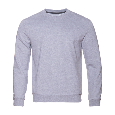 Свитшот унисекс STAN футер без начёса, 260, 63, Серый меланж,  (50/60)  (48/M)