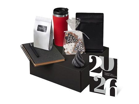 Подарочный набор «Re:Charge» с термокружкой, кофе и блокнотом