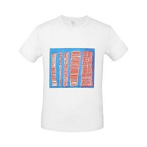 Футболка детская «Небоскребы», белая под нанесение