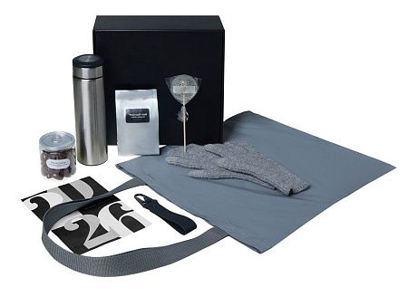 Подарочный набор «Re:Breathe» с перчатками, термосом и чаем