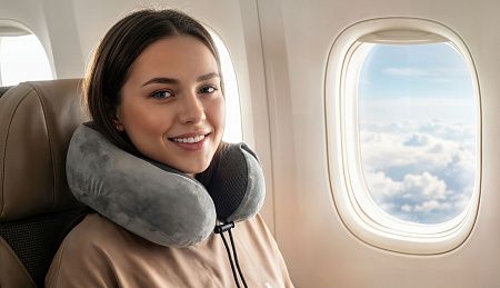 Подушка "Cloud" для путешествий в футляре