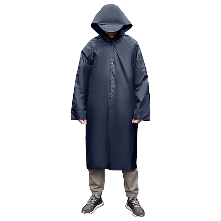Дождевик Oxford, унисекс, материал полиэстер с пропиткой, размер M-L, темно-синий
