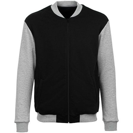 Бомбер College, черный, размер XS