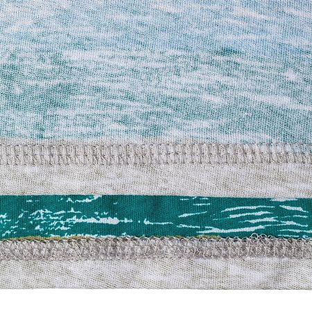 Футболка женская Rayet Lady двусторонняя, голубая с зеленым, размер M