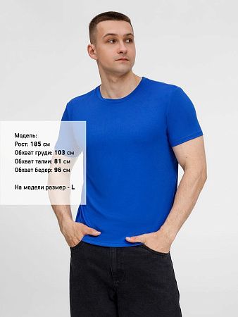 Футболка унисекс Senti, ярко-синяя, размер M