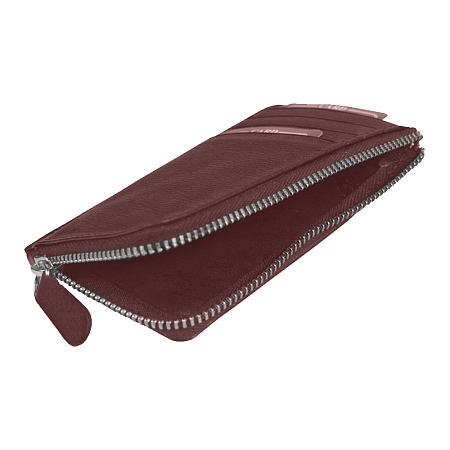 Универсальный футляр для кредитных карт и монет/картхолдер Leather Life из нат. кожи, коричневый