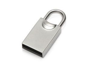 USB-флешка 2.0 на 16 Гб «Lock», цвет: серебристый