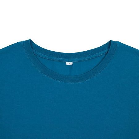 Футболка унисекс оверсайз Crosstown, бирюзовая (морская волна), размер S