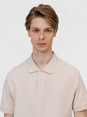 Рубашка поло унисекс Pacific, бежевая (льняная), размер XXL