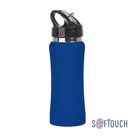 Бутылка для воды "Индиана" 600 мл, покрытие soft touch