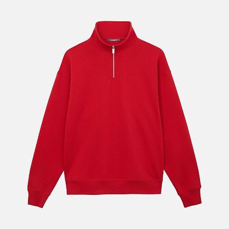 Толстовка на молнии унисекс FLOW, красная, размер M/L