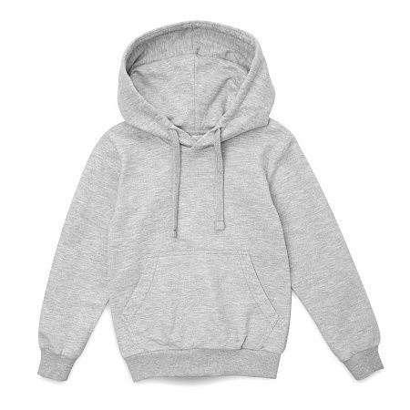 Толстовка с капюшоном детская Kirenga Kids, серый меланж, размер 12 лет (142-152 см)