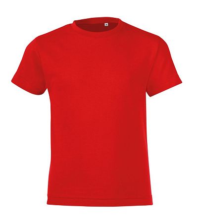 Футболка детская Regent Fit Kids, красная, размер 6 лет (106-116 см)