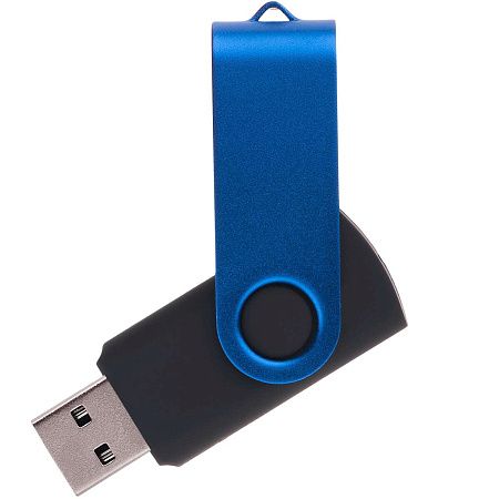 Флешка TWIST COLOR MIX Черная с синим 4016.08.01.32ГБ