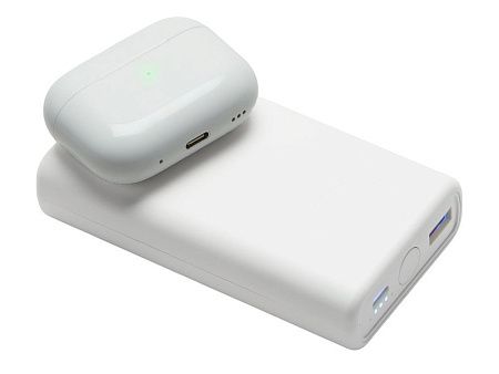 Внешний беспроводной аккумулятор 2-в-1 с функцией зарядки Apple Watch, QC/PD «AtomIQ», 10000 мАч