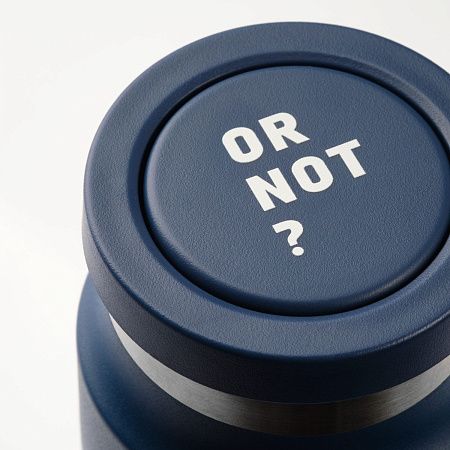 Термобутылка вакуумная герметичная Аллегра (Allegra), синяя