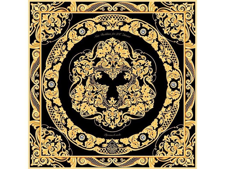 Платок «Златоустовская гравюра»