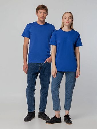 Футболка унисекс T-bolka 140, ярко-синяя, размер L