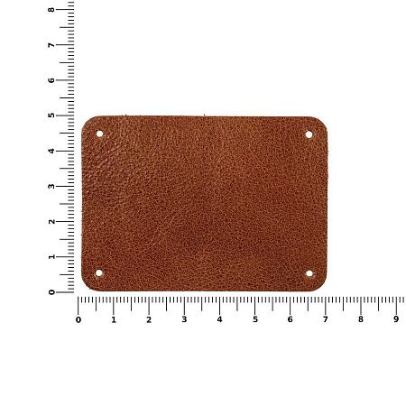 Лейбл кожаный Beta, XL, горчичный